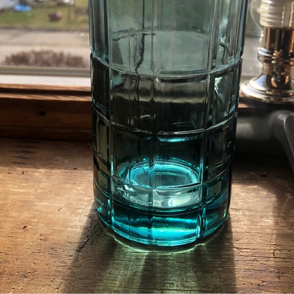 Green Tartan Anchor Hocking Glasses. Set of 4 - Picture 6 of 6